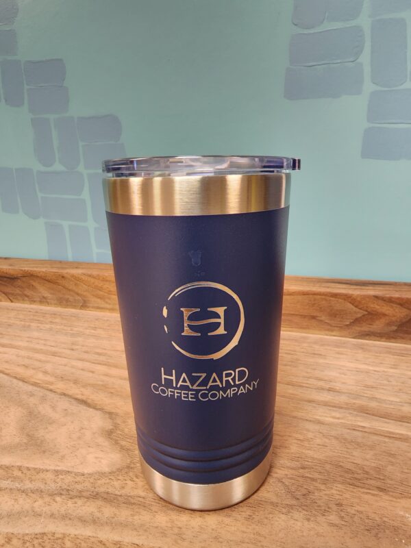 16oz Laser engraved Metal Tumbler - Black